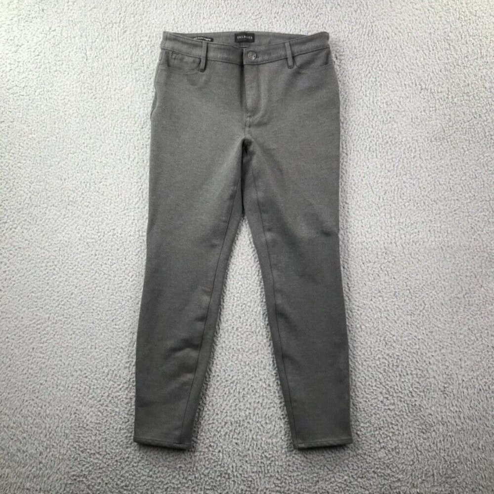 TALBOTS Womens Size‎ 4P SOHO Gray 5-Pocket Jegging Stretch Knit Mid Rise Pants